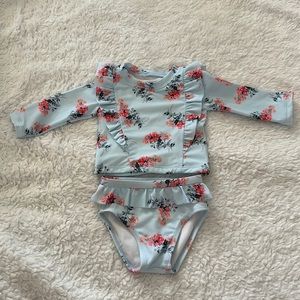 NWOT JANIE AND JACK Rash Guard set 3-6months